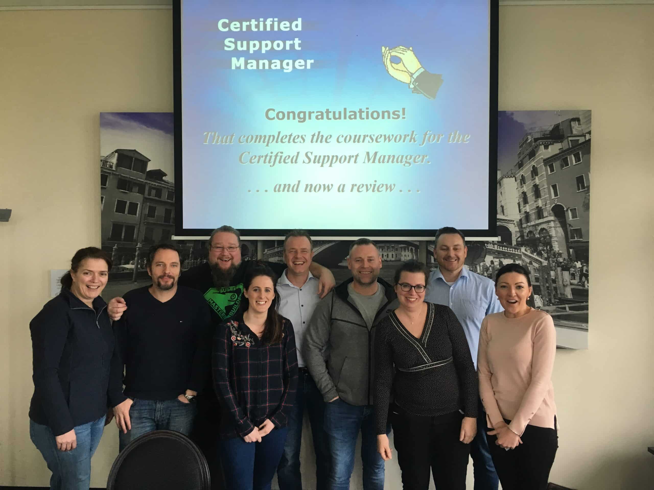 Class photo @ Support Manager class, Public Ireland - January 2018 #sgsa