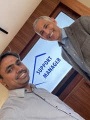 Steve Brand and student @ Support Manager Class, Public UK - September 2021 #sgsa